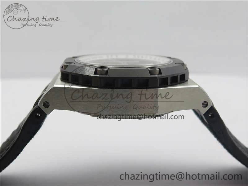Royal Oak Offshore Ruben Barrichello II JF Best Edition Skeleton Dial on Black Leather Strap A3126 V2