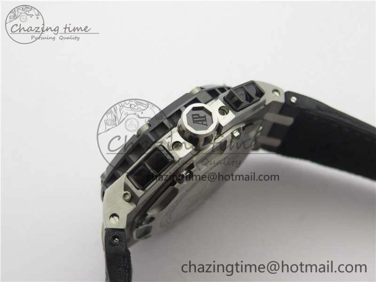 Royal Oak Offshore Ruben Barrichello II JF Best Edition Skeleton Dial on Black Leather Strap A3126 V2