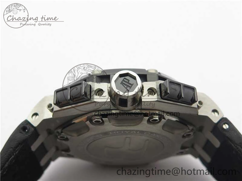 Royal Oak Offshore Ruben Barrichello II JF Best Edition Skeleton Dial on Black Leather Strap A3126 V2