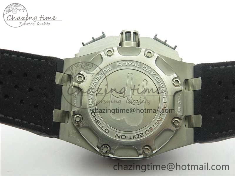 Royal Oak Offshore Ruben Barrichello II JF Best Edition Skeleton Dial on Black Leather Strap A3126 V2