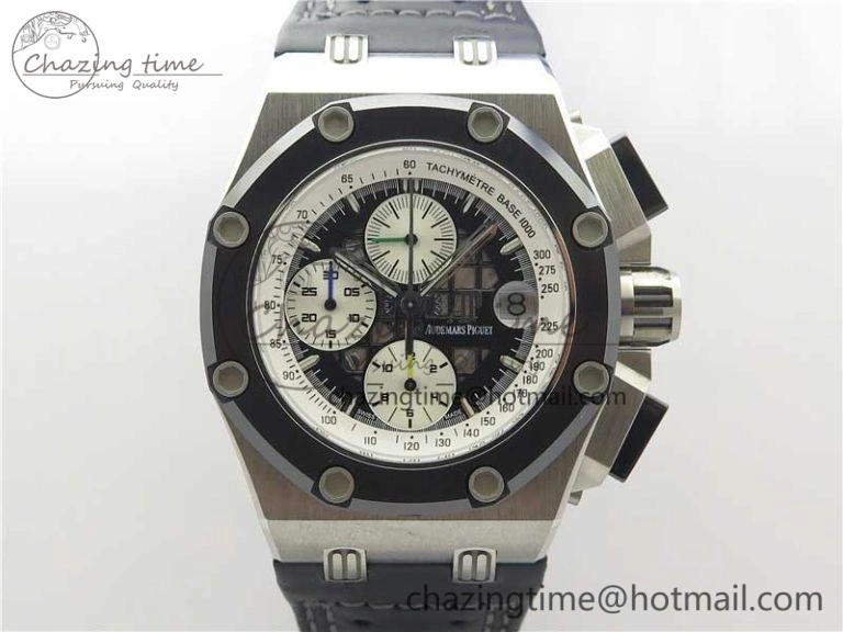 Royal Oak Offshore Ruben Barrichello II JF Best Edition Skeleton Dial on Black Leather Strap A3126 V2