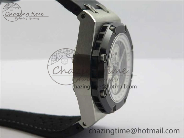 Royal Oak Offshore Ruben Barrichello II JF Best Edition Skeleton Dial on Black Leather Strap A3126 V2