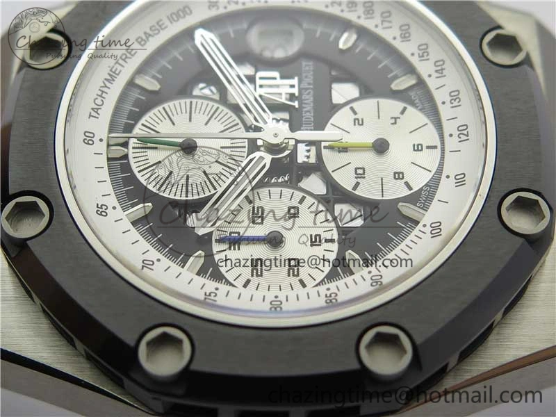 Royal Oak Offshore Ruben Barrichello II JF Best Edition Skeleton Dial on Black Leather Strap A3126 V2