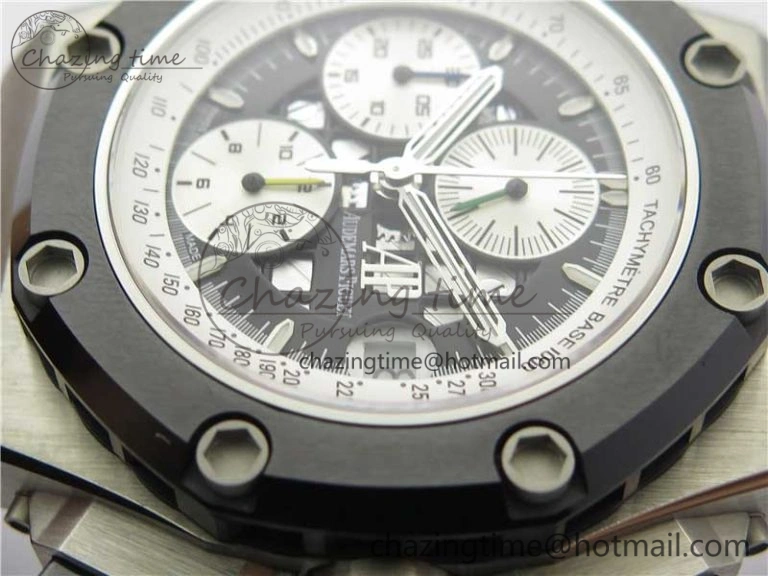 Royal Oak Offshore Ruben Barrichello II JF Best Edition Skeleton Dial on Black Leather Strap A3126 V2