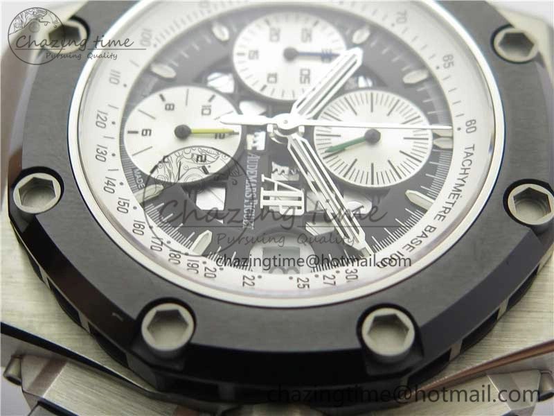 Royal Oak Offshore Ruben Barrichello II JF Best Edition Skeleton Dial on Black Leather Strap A3126 V2