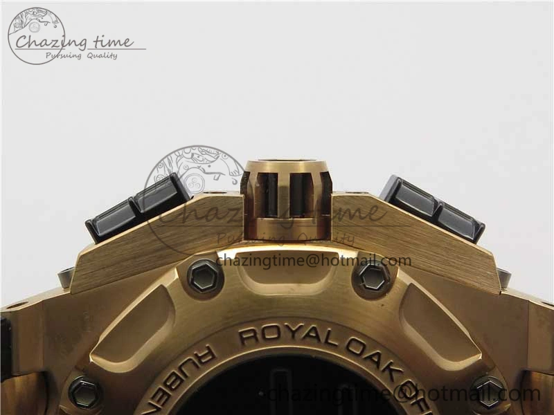 Royal Oak Offshore Ruben Barrichello II RG JF Best Edition Silver Dial on Black Leather Strap A3126 V2