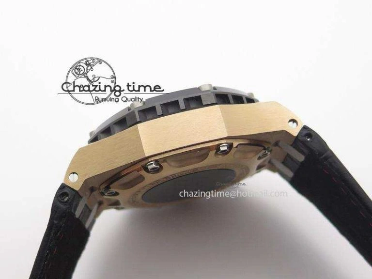 Royal Oak Offshore Ruben Barrichello III RG JF Best Edition On Black Leather Strap A3126