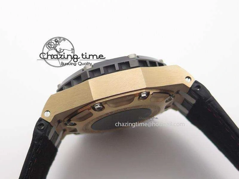 Royal Oak Offshore Ruben Barrichello III RG JF Best Edition On Black Leather Strap A3126
