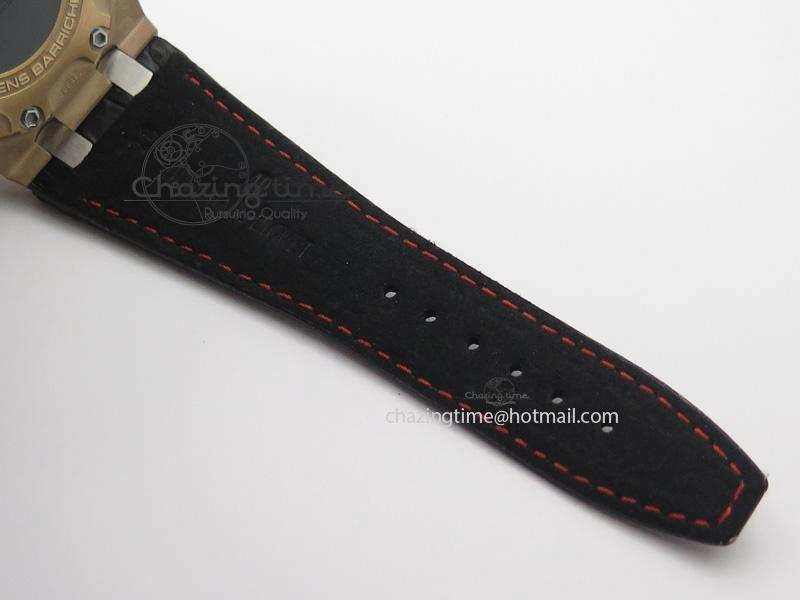 Royal Oak Offshore Ruben Barrichello III RG JF Best Edition On Black Leather Strap A3126