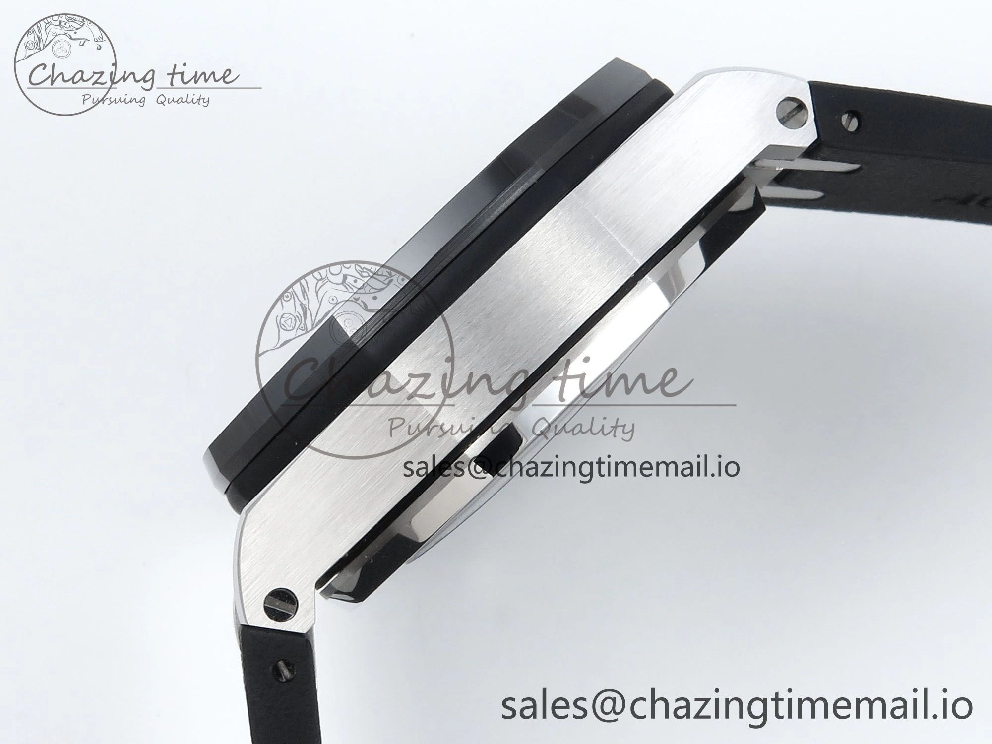 Royal Oak Offshore SS APF Best Edition Black White Dial on Black Rubber Strap A3126
