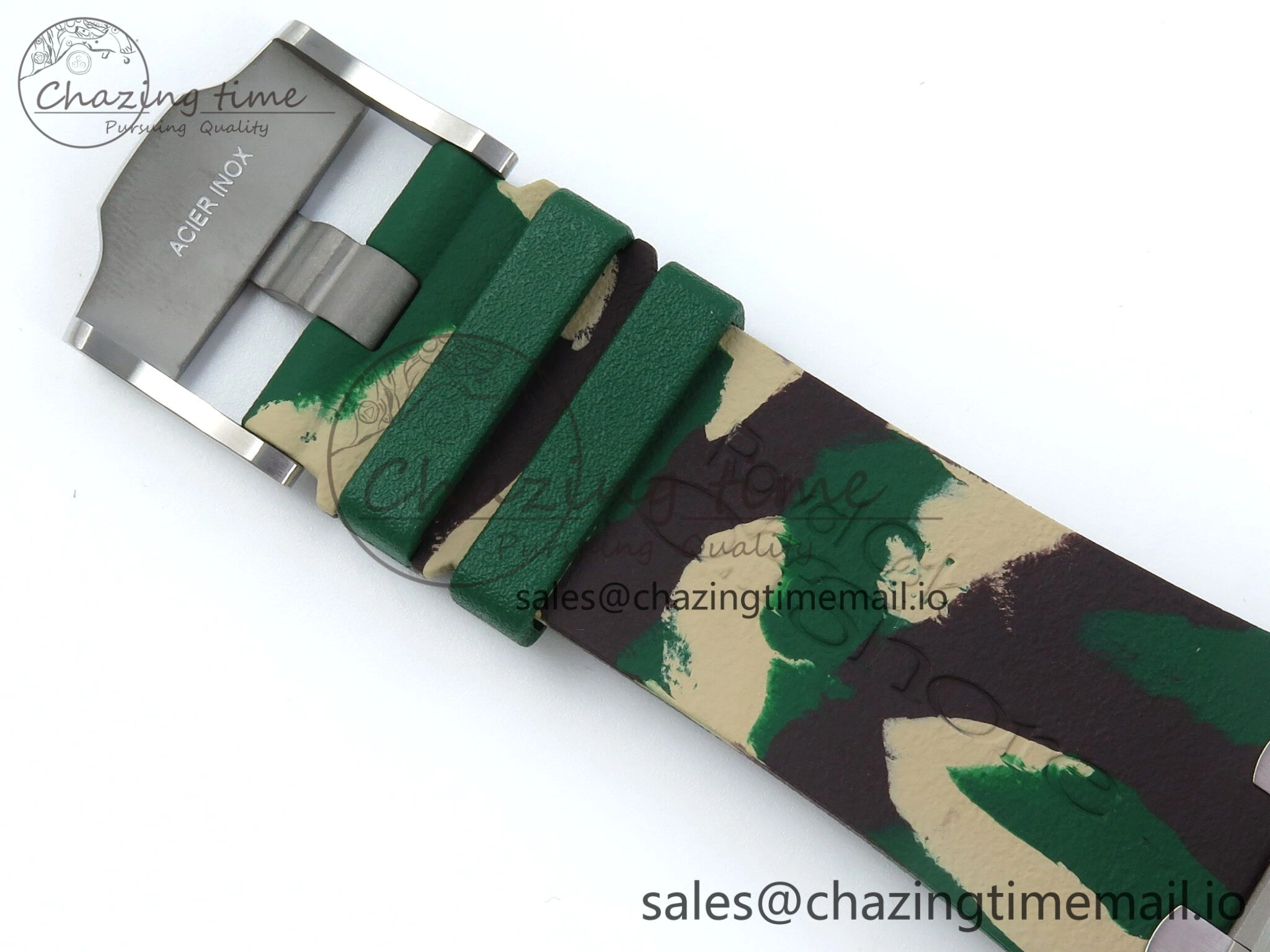 Royal Oak Offshore SS APF Best Edition Cream Dial on Green Camou Rubber Strap A3126