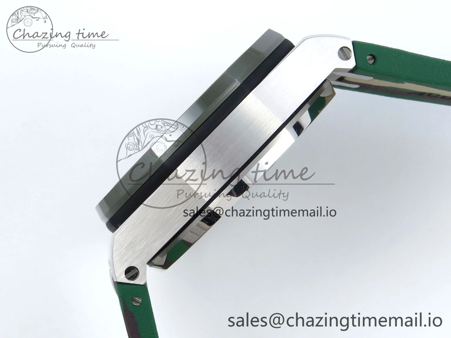 Royal Oak Offshore SS APF Best Edition Cream Dial on Green Camou Rubber Strap A3126
