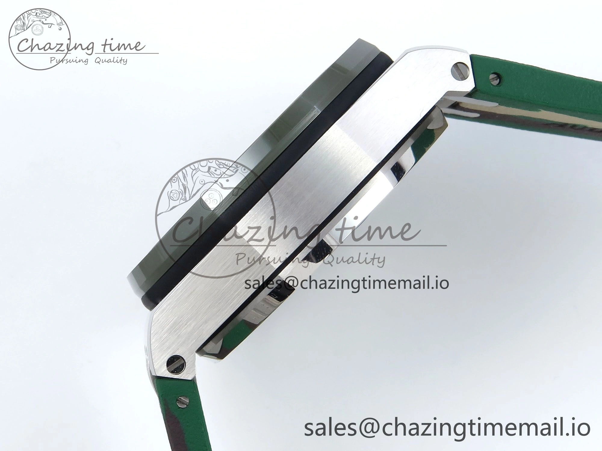 Royal Oak Offshore SS APF Best Edition Cream Dial on Green Camou Rubber Strap A3126