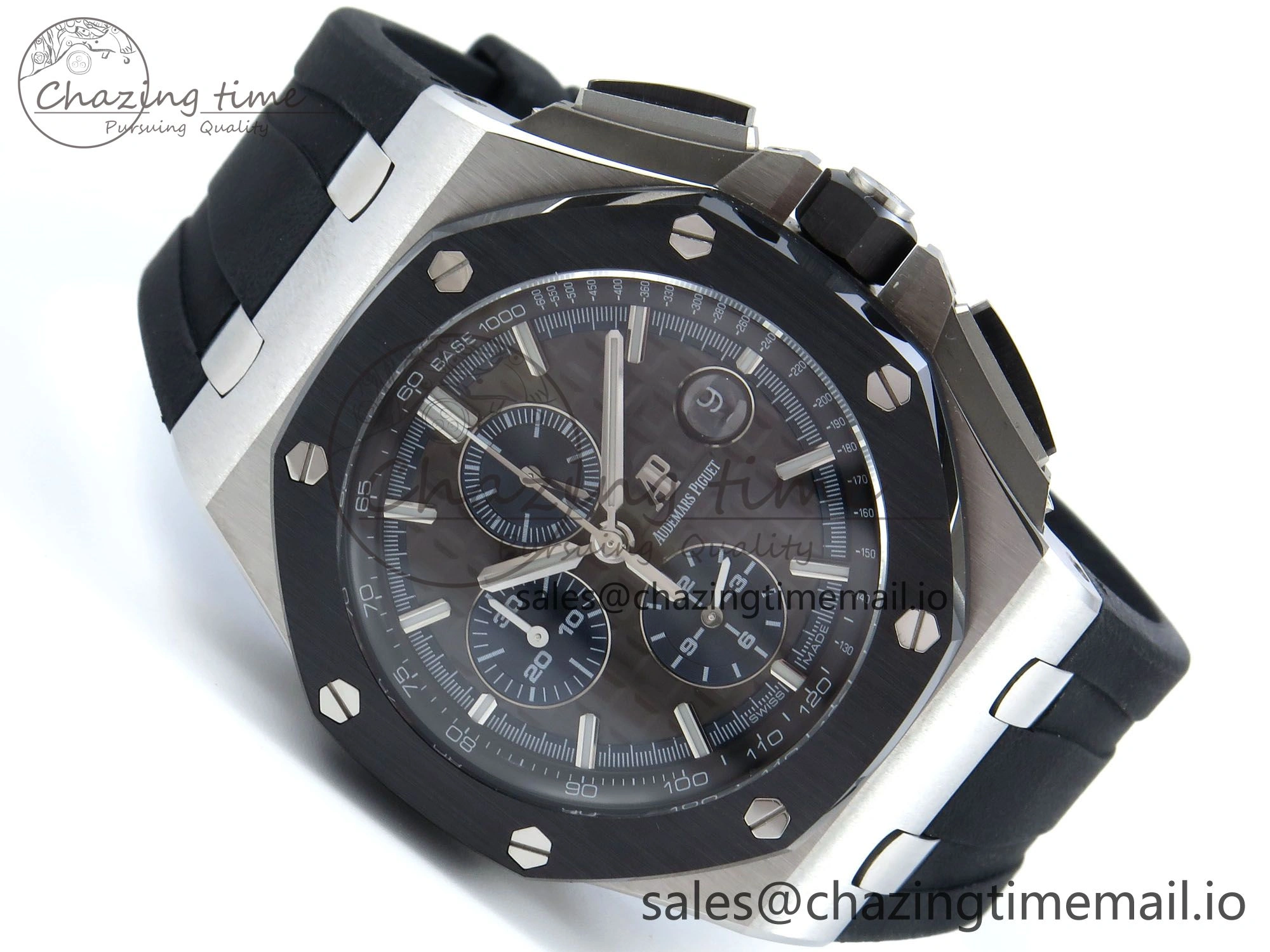 Royal Oak Offshore SS APF Best Edition Gray Dial on Black Rubber Strap A3126