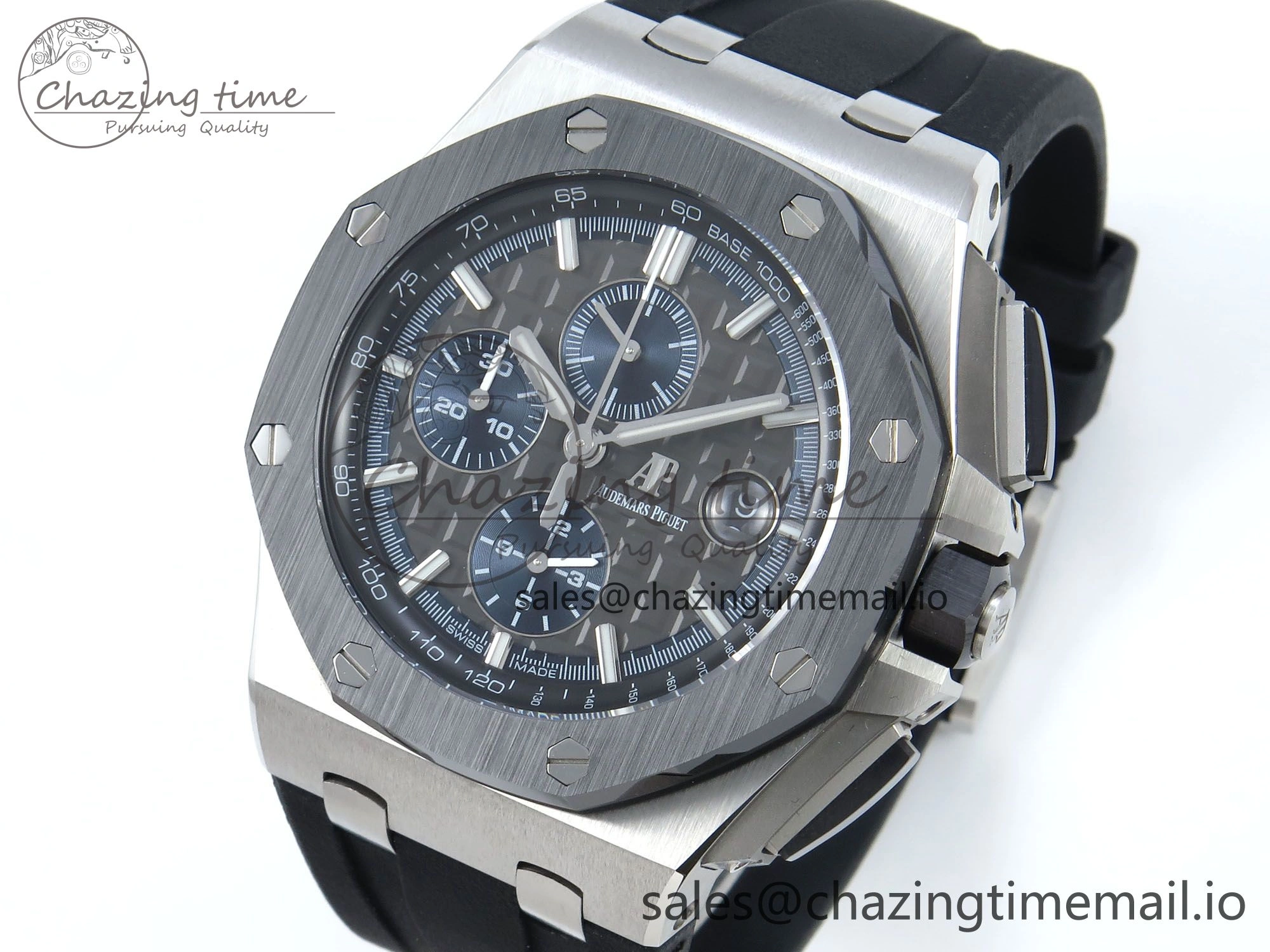 Royal Oak Offshore SS APF Best Edition Gray Dial on Black Rubber Strap A3126