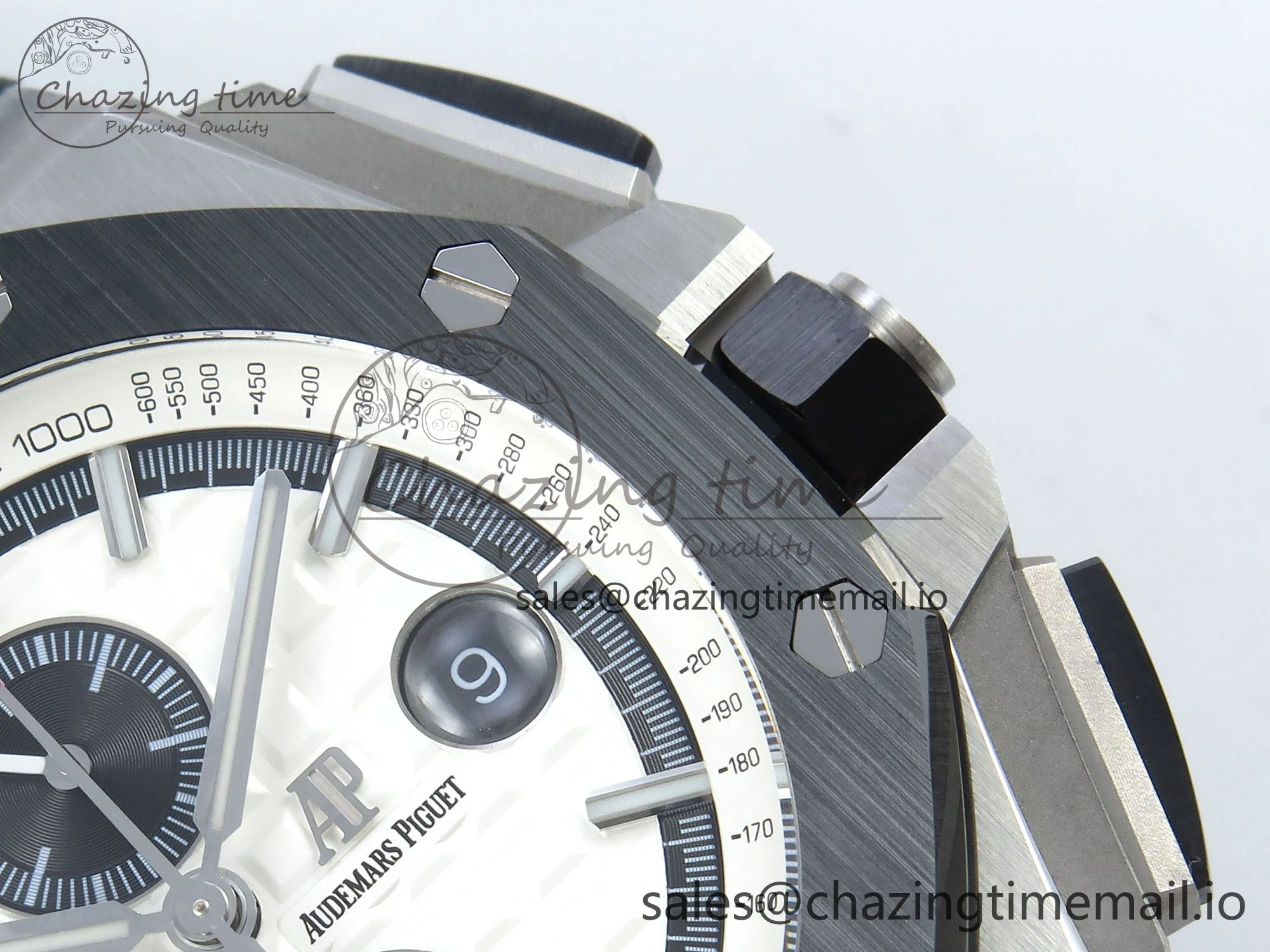 Royal Oak Offshore SS APF Best Edition White Black Dial on Black Rubber Strap A3126