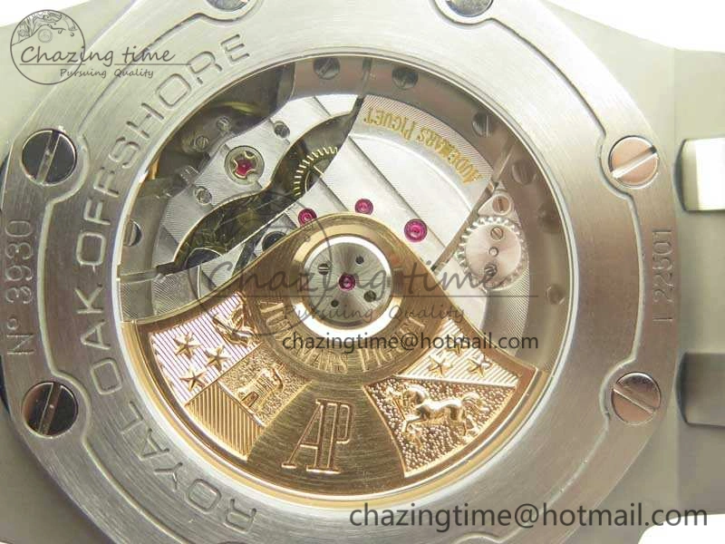 Royal Oak Offshore Safari 2014 JF On Brown Leather Strap A3126 V2 w Cyclops And DW Mod (Free Rubber Strap)