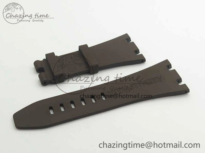 Royal Oak Offshore Safari 2014 JF On Brown Leather Strap A3126 V2 w Cyclops And DW Mod (Free Rubber Strap)