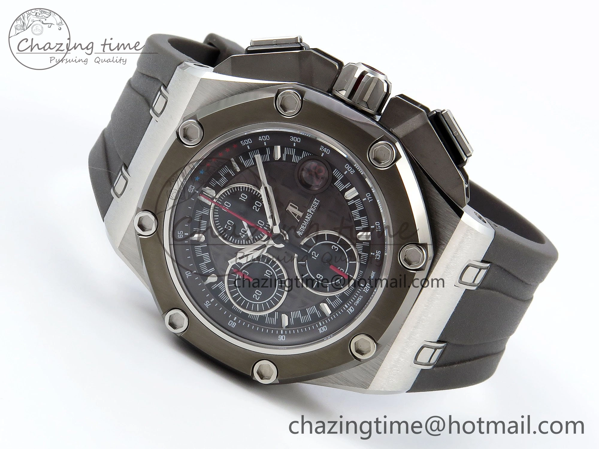 Royal Oak Offshore Schumacher APF Best Edition Gray Black Dial on Gray Rubber Strap A3126