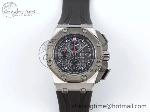 Royal Oak Offshore Schumacher APF Best Edition Gray Black Dial on Gray Rubber Strap A3126