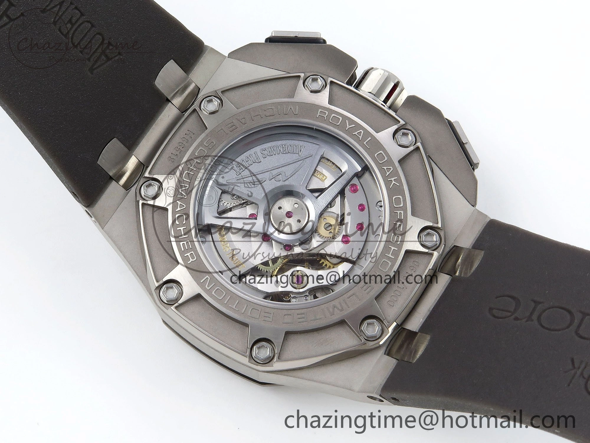 Royal Oak Offshore Schumacher APF Best Edition Gray Black Dial on Gray Rubber Strap A3126