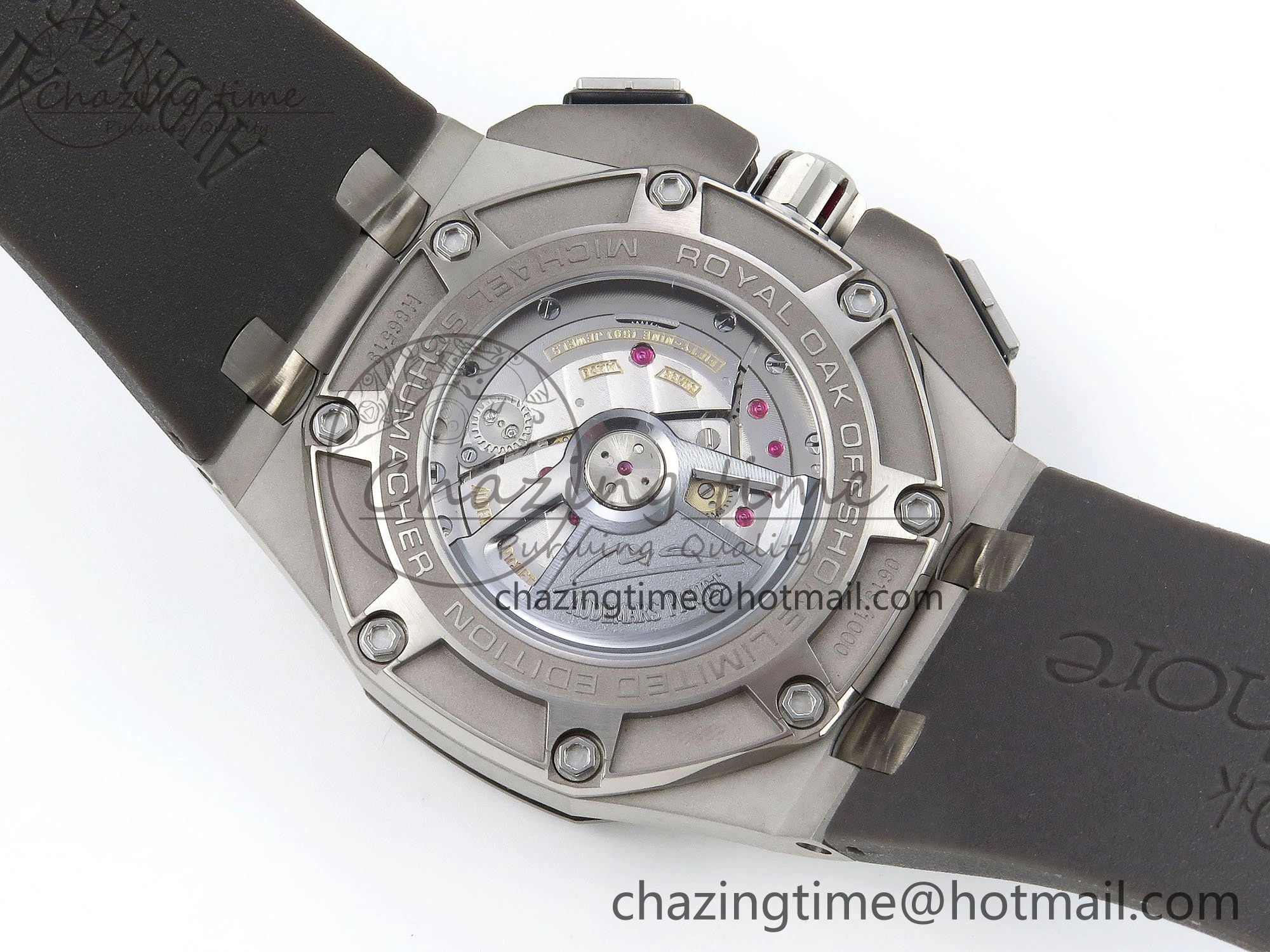 Royal Oak Offshore Schumacher APF Best Edition Gray Black Dial on Gray Rubber Strap A3126