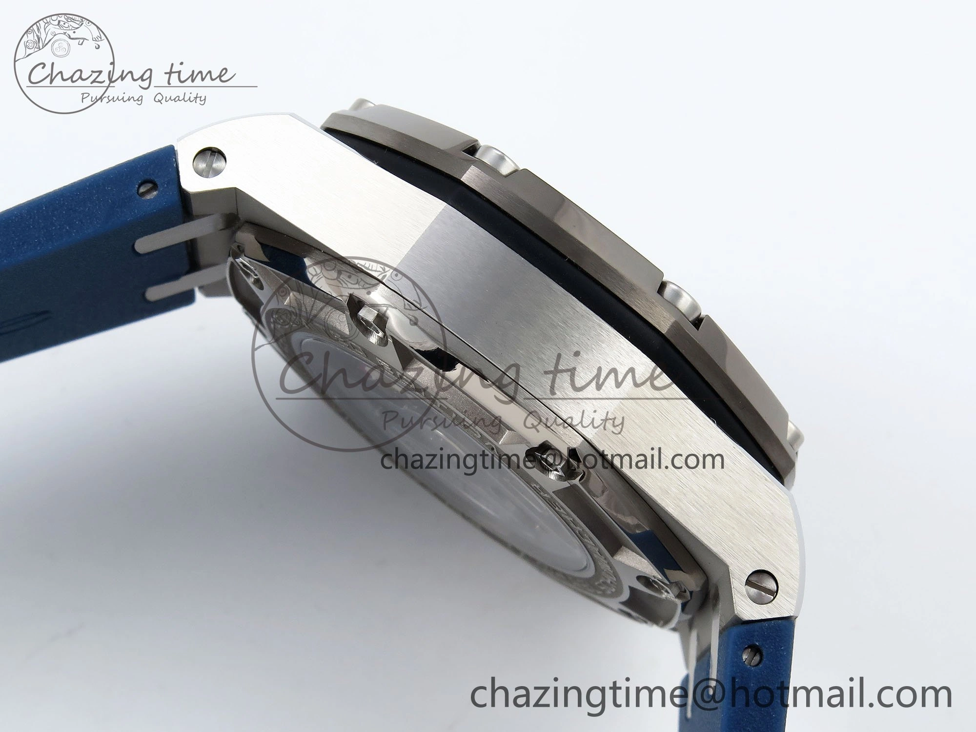 Royal Oak Offshore Schumacher APF Best Edition Gray Blue Dial on Blue Rubber Strap A3126