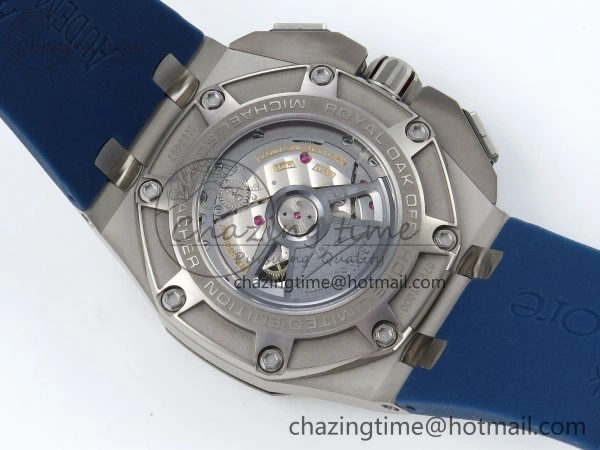 Royal Oak Offshore Schumacher APF Best Edition Gray Blue Dial on Blue Rubber Strap A3126