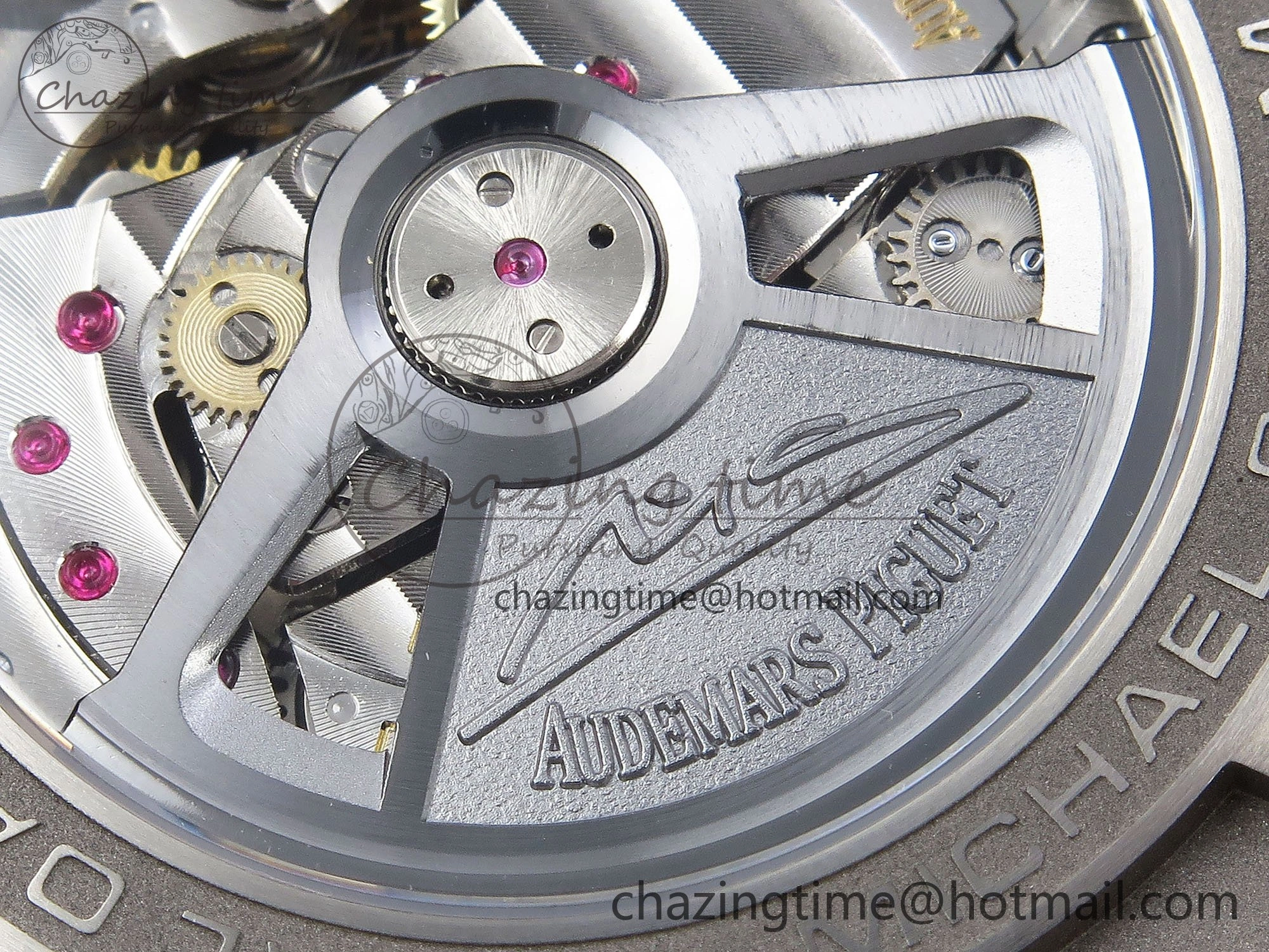 Royal Oak Offshore Schumacher APF Best Edition Gray Blue Dial on Blue Rubber Strap A3126