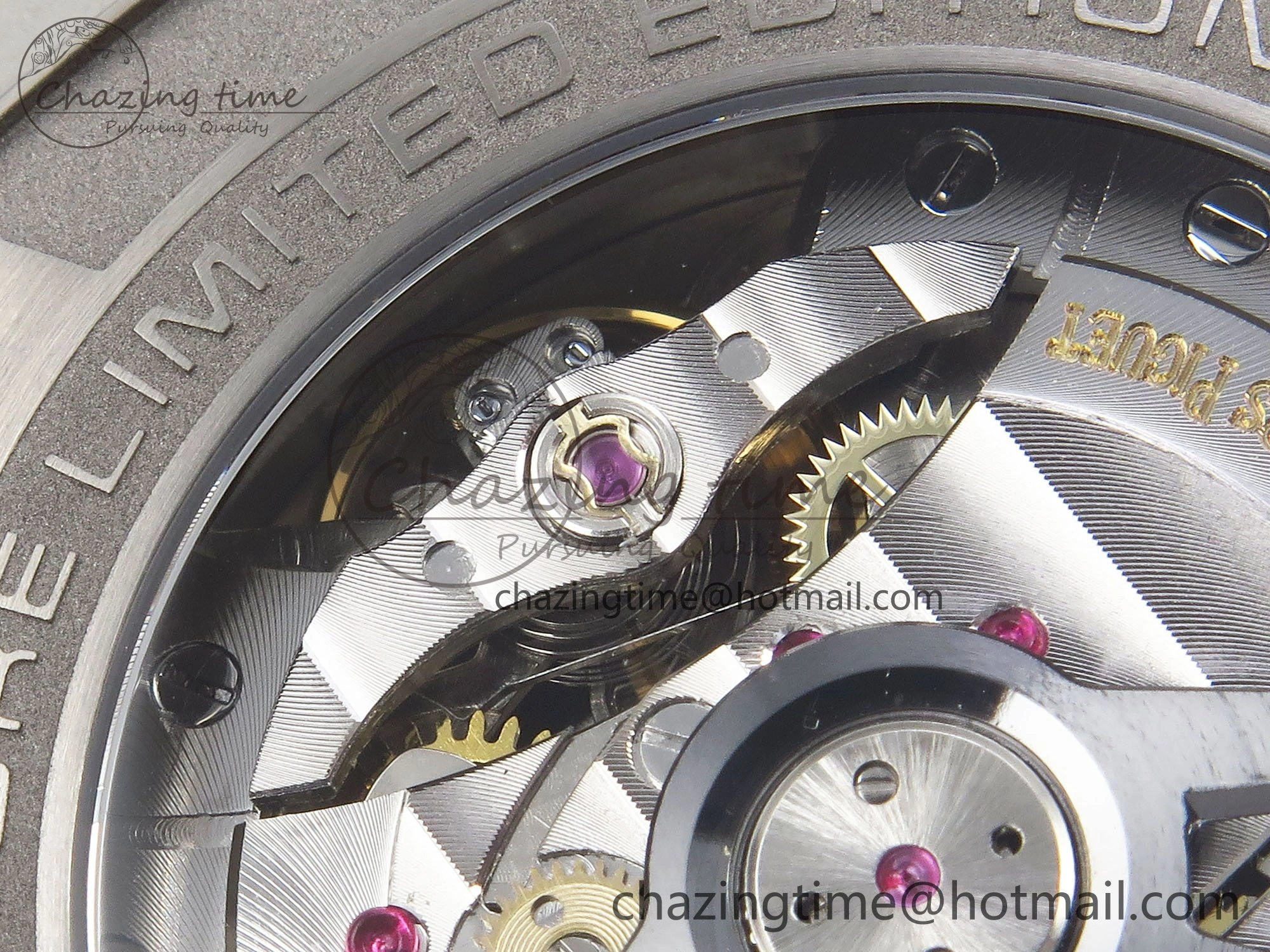 Royal Oak Offshore Schumacher APF Best Edition Gray Blue Dial on Blue Rubber Strap A3126
