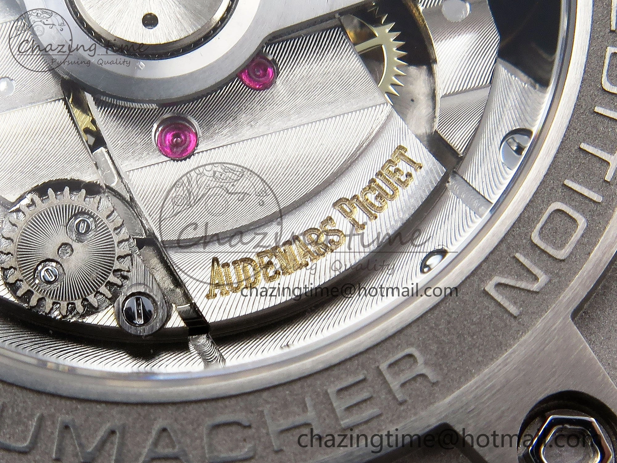 Royal Oak Offshore Schumacher APF Best Edition Gray Blue Dial on Blue Rubber Strap A3126