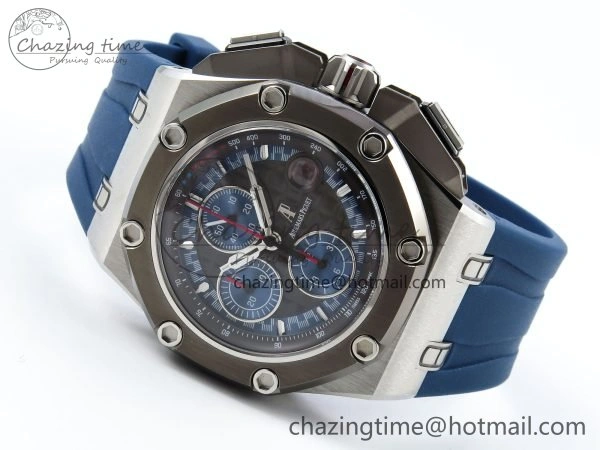 Royal Oak Offshore Schumacher APF Best Edition Gray Blue Dial on Blue Rubber Strap A3126