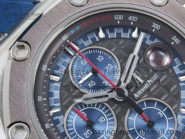 Royal Oak Offshore Schumacher APF Best Edition Gray Blue Dial on Blue Rubber Strap A3126