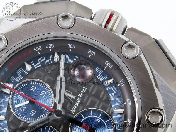Royal Oak Offshore Schumacher APF Best Edition Gray Blue Dial on Blue Rubber Strap A3126