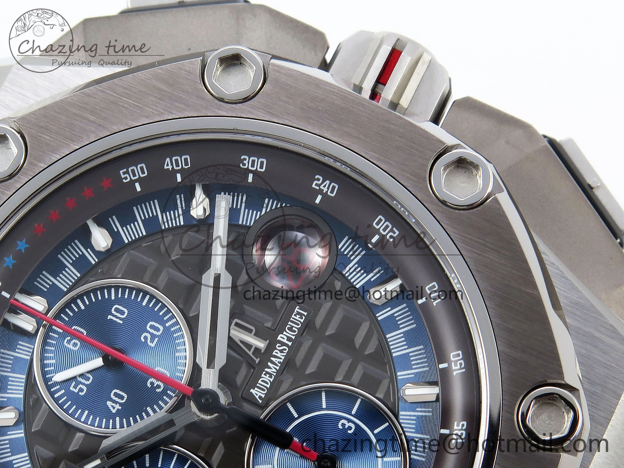 Royal Oak Offshore Schumacher APF Best Edition Gray Blue Dial on Blue Rubber Strap A3126