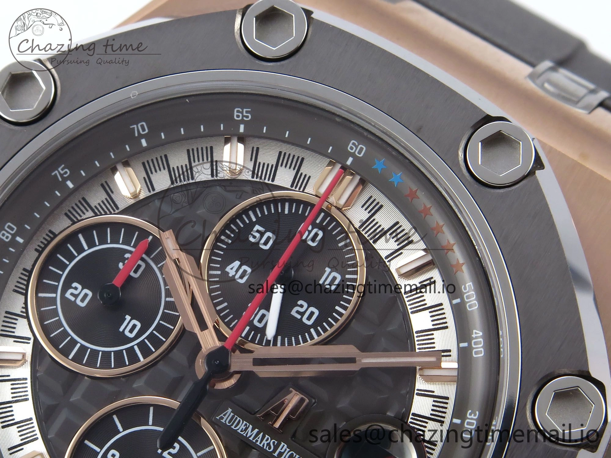 Royal Oak Offshore Schumacher RG TKF Best Edition Gray Black Dial on Gray Rubber Strap A3126