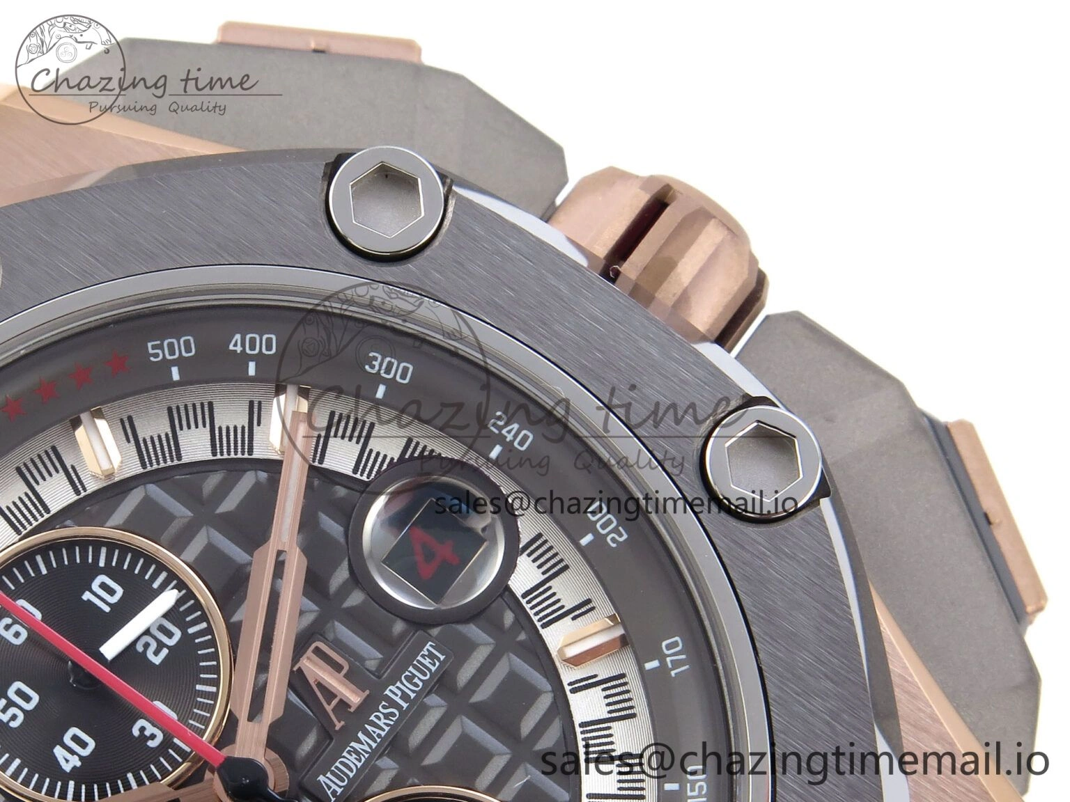 Royal Oak Offshore Schumacher RG TKF Best Edition Gray Black Dial on Gray Rubber Strap A3126