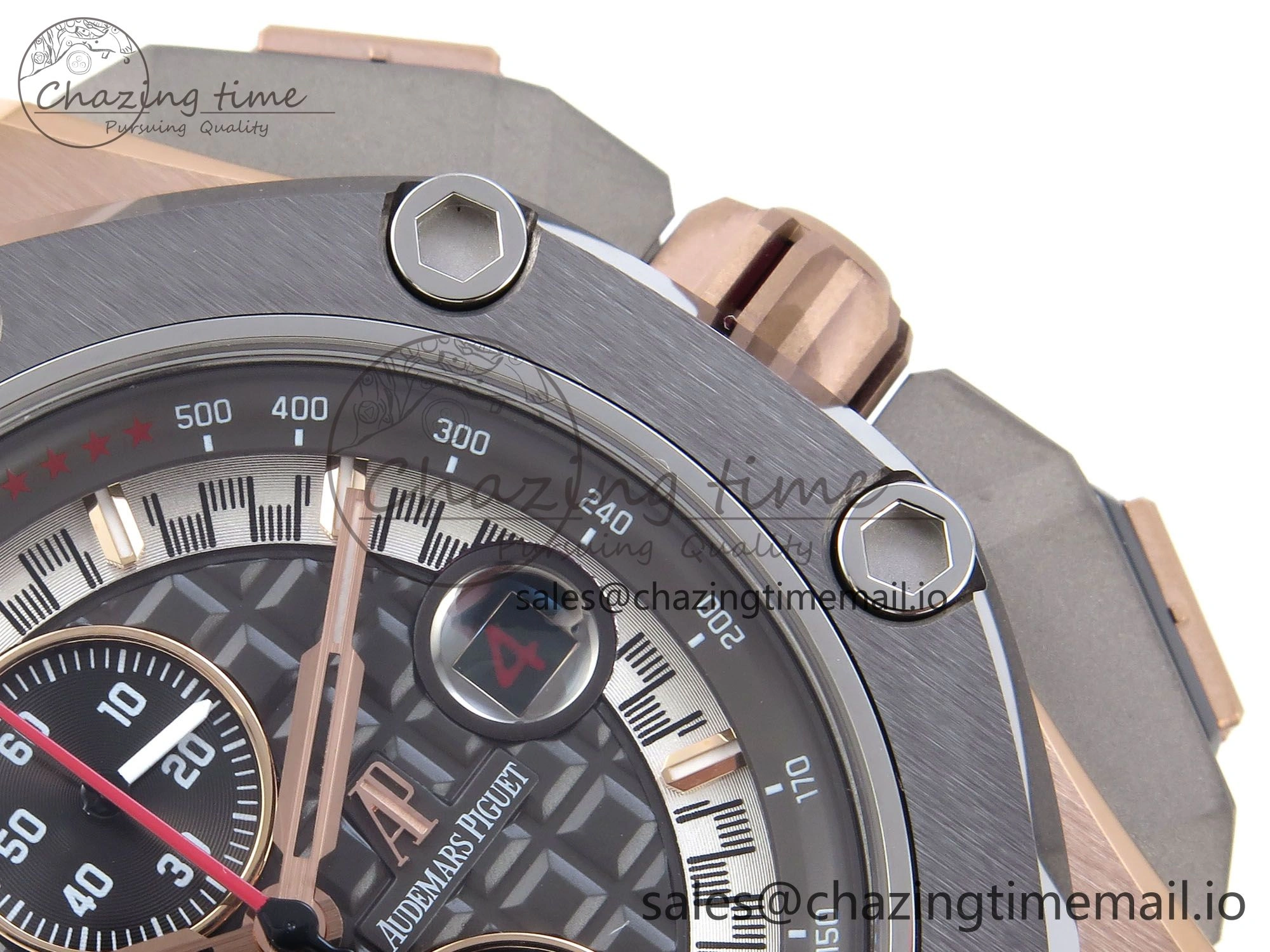Royal Oak Offshore Schumacher RG TKF Best Edition Gray Black Dial on Gray Rubber Strap A3126