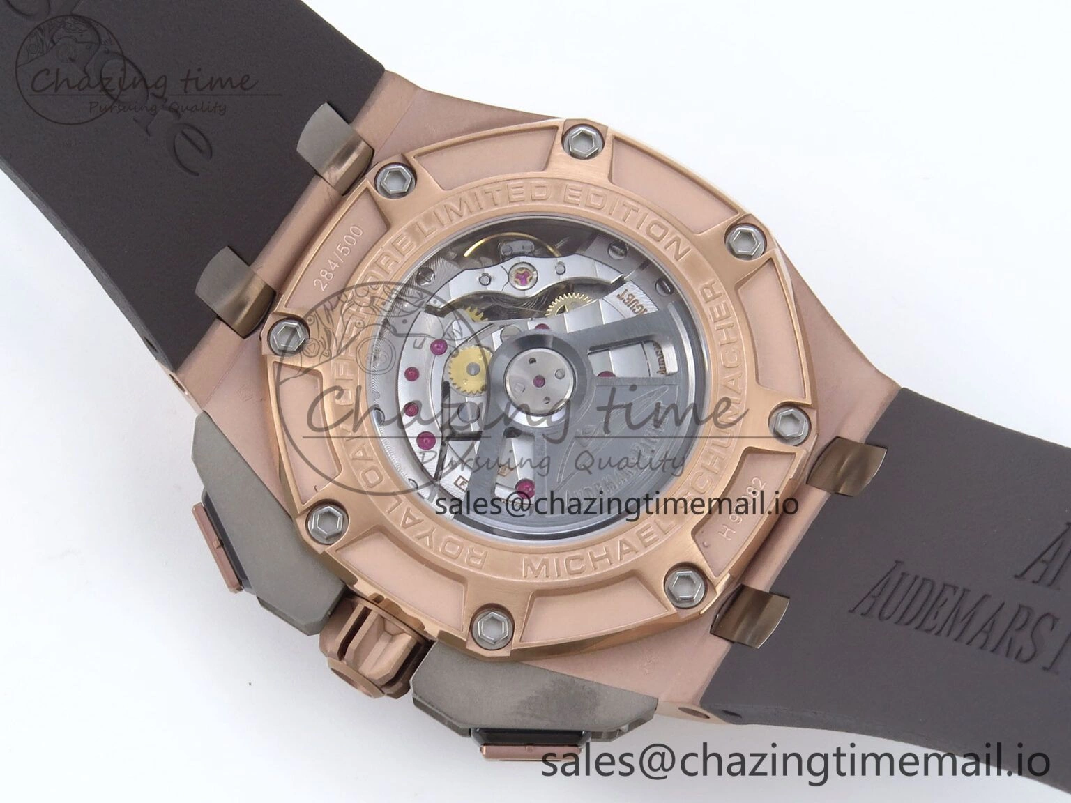 Royal Oak Offshore Schumacher RG TKF Best Edition Gray Black Dial on Gray Rubber Strap A3126