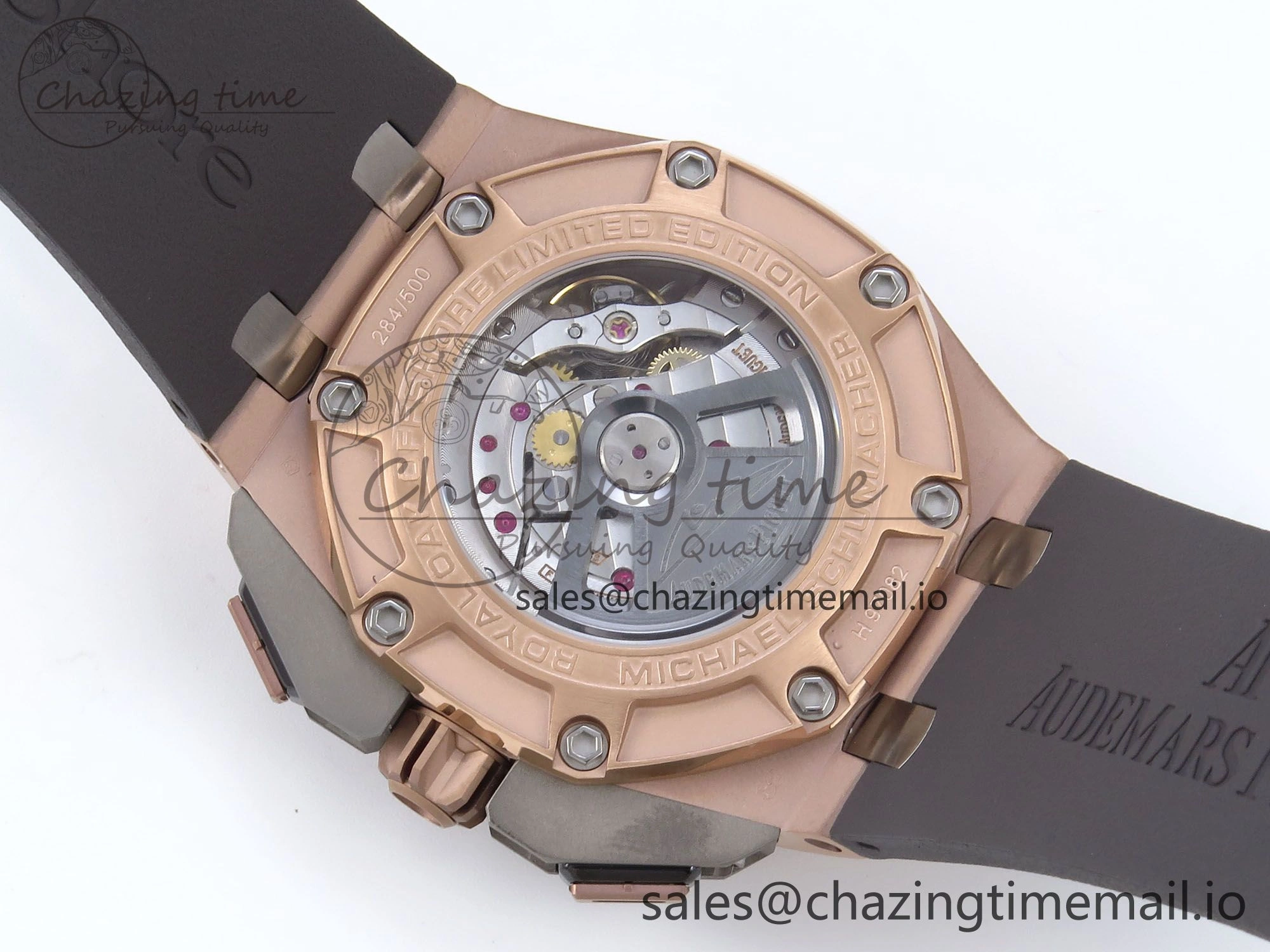 Royal Oak Offshore Schumacher RG TKF Best Edition Gray Black Dial on Gray Rubber Strap A3126