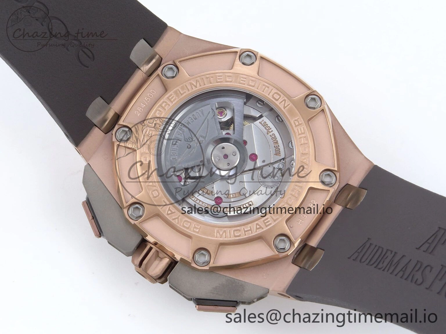 Royal Oak Offshore Schumacher RG TKF Best Edition Gray Black Dial on Gray Rubber Strap A3126
