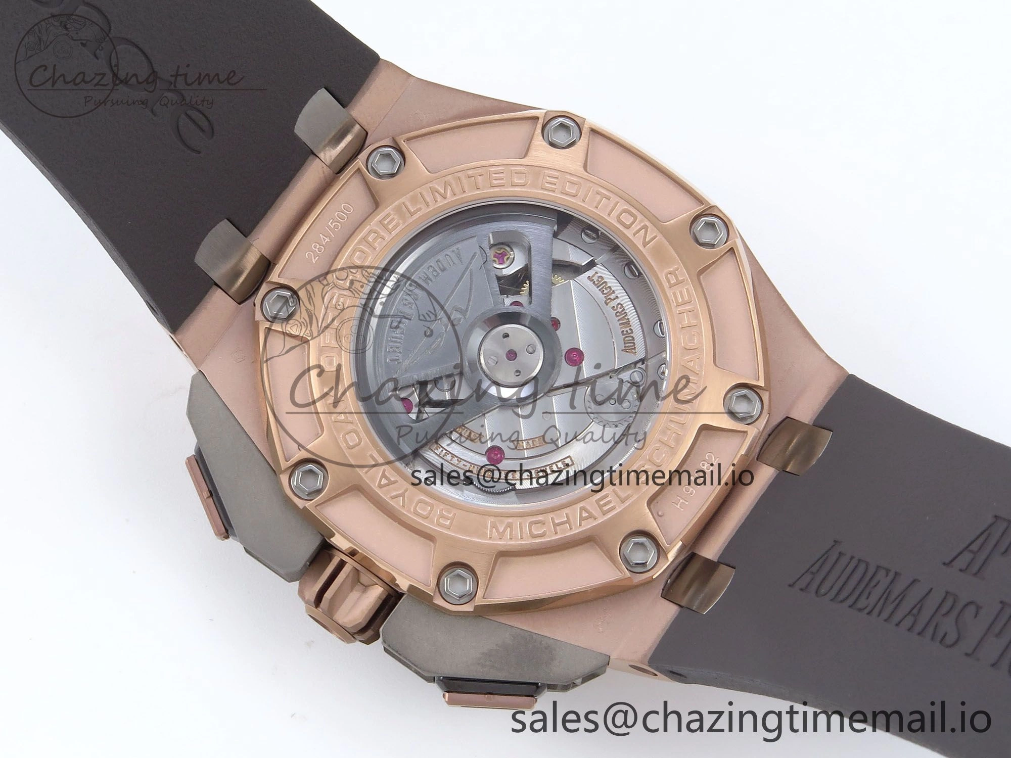 Royal Oak Offshore Schumacher RG TKF Best Edition Gray Black Dial on Gray Rubber Strap A3126