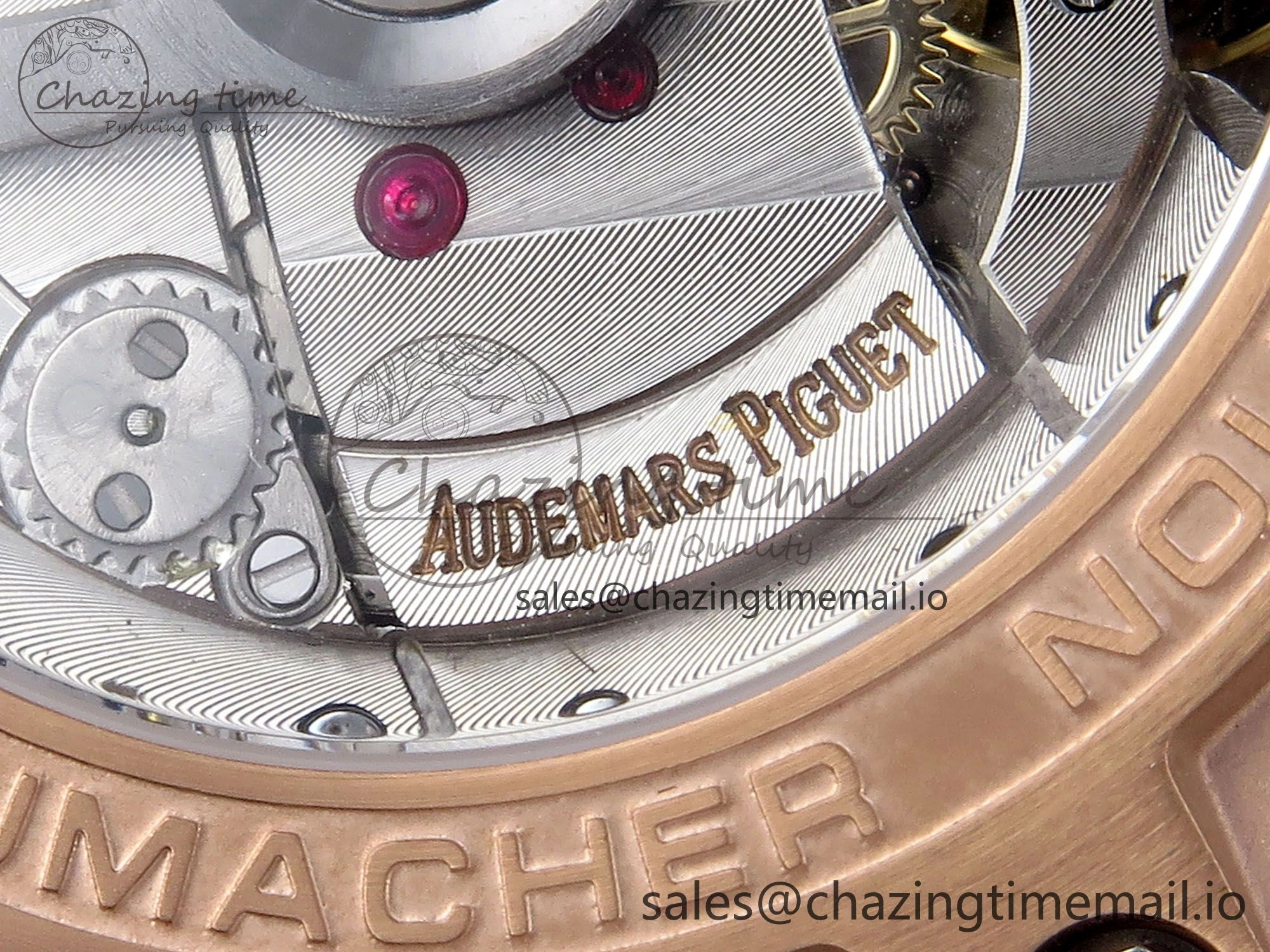 Royal Oak Offshore Schumacher RG TKF Best Edition Gray Black Dial on Gray Rubber Strap A3126