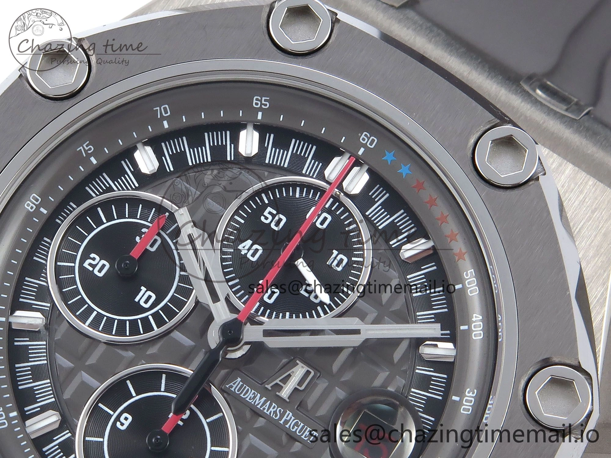Royal Oak Offshore Schumacher SS TKF Best Edition Gray Black Dial on Gray Rubber Strap A3126