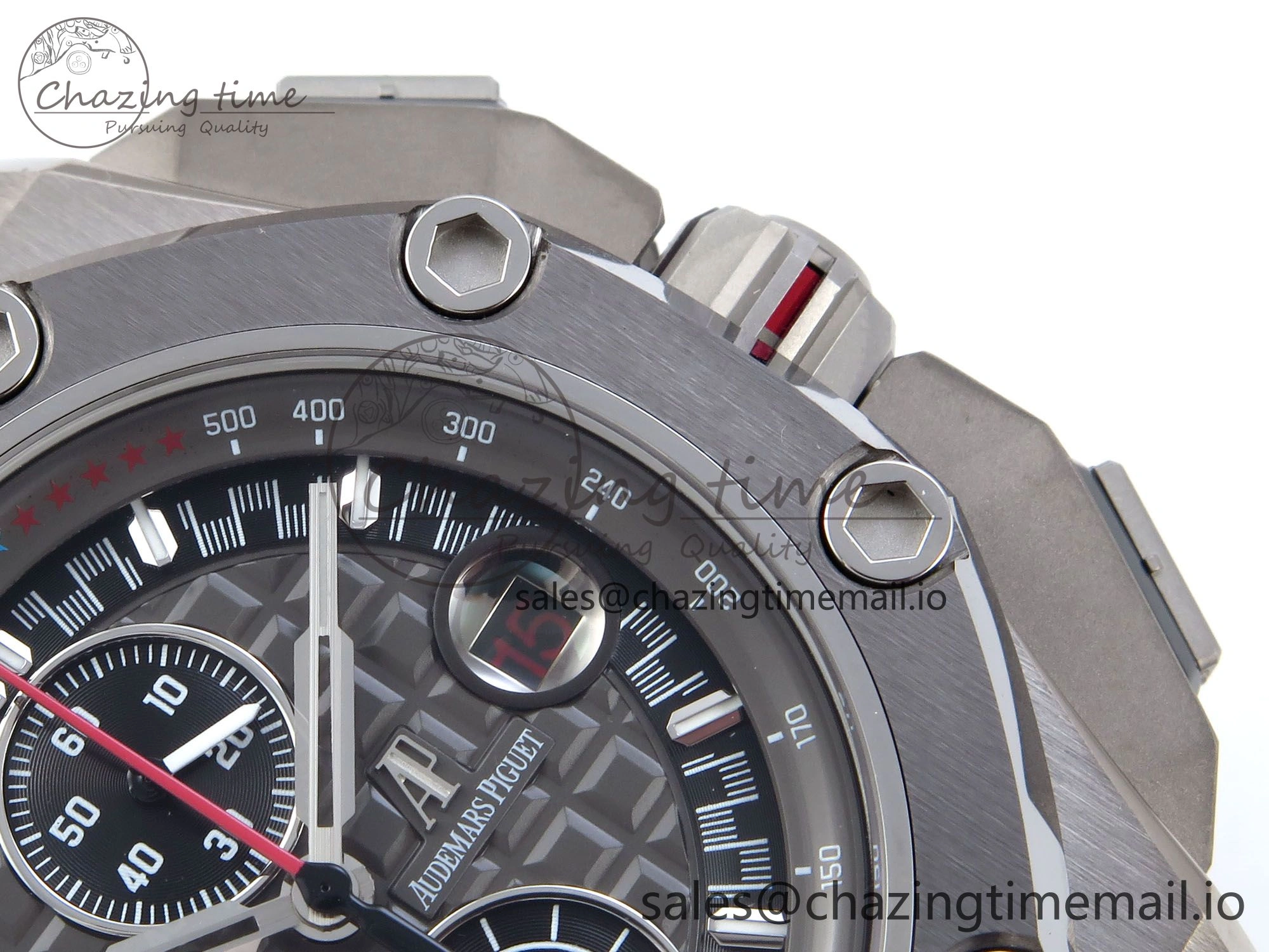 Royal Oak Offshore Schumacher SS TKF Best Edition Gray Black Dial on Gray Rubber Strap A3126