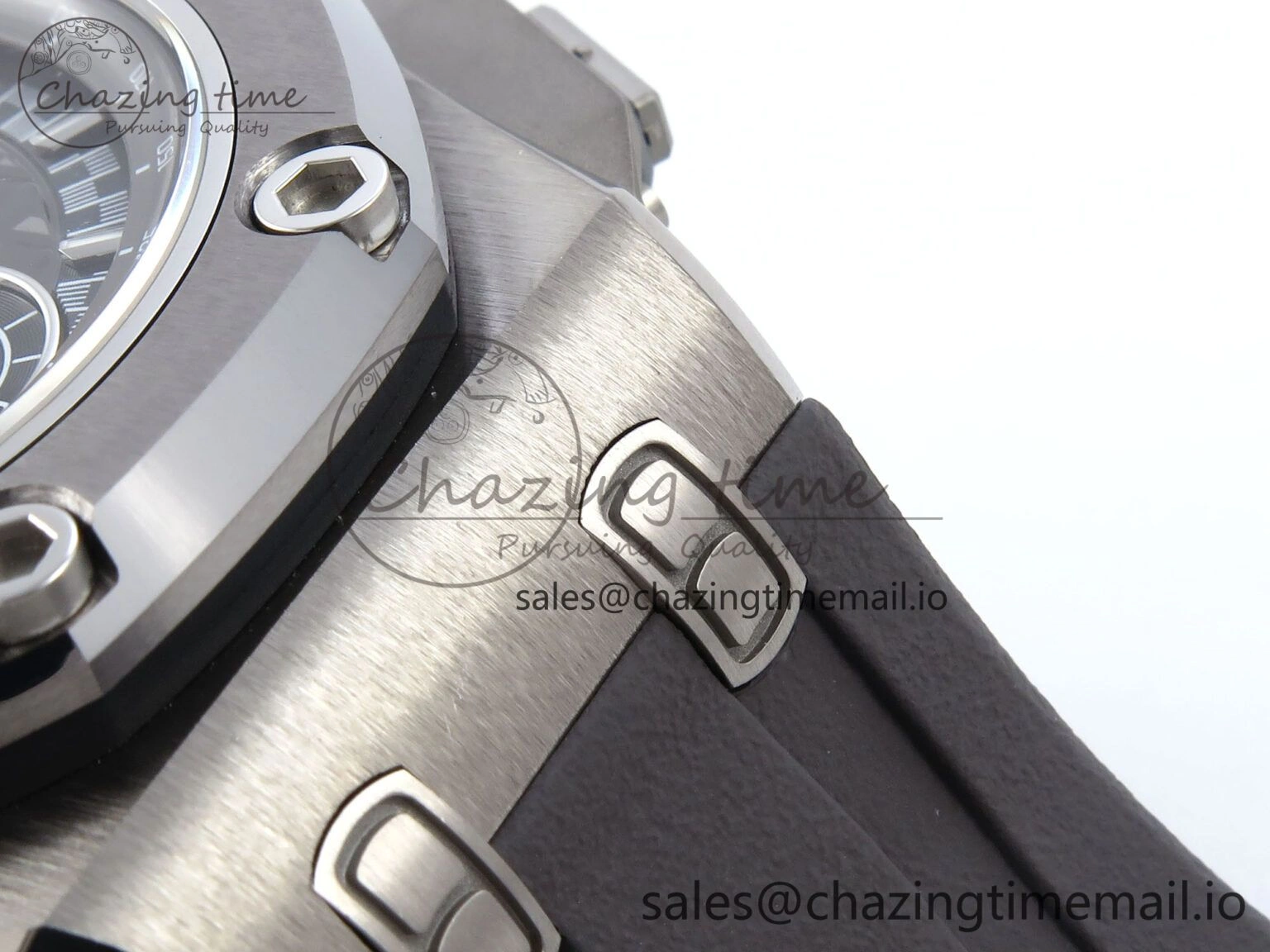 Royal Oak Offshore Schumacher SS TKF Best Edition Gray Black Dial on Gray Rubber Strap A3126