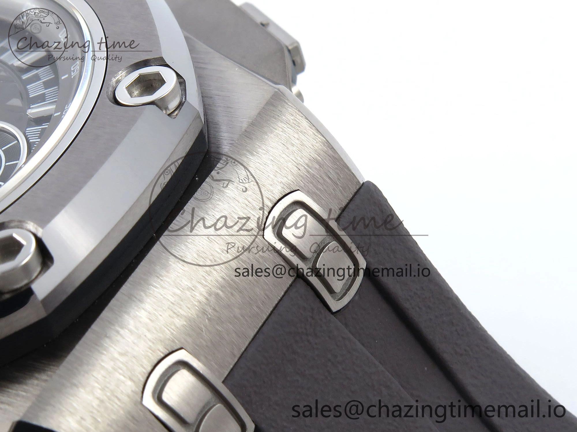 Royal Oak Offshore Schumacher SS TKF Best Edition Gray Black Dial on Gray Rubber Strap A3126