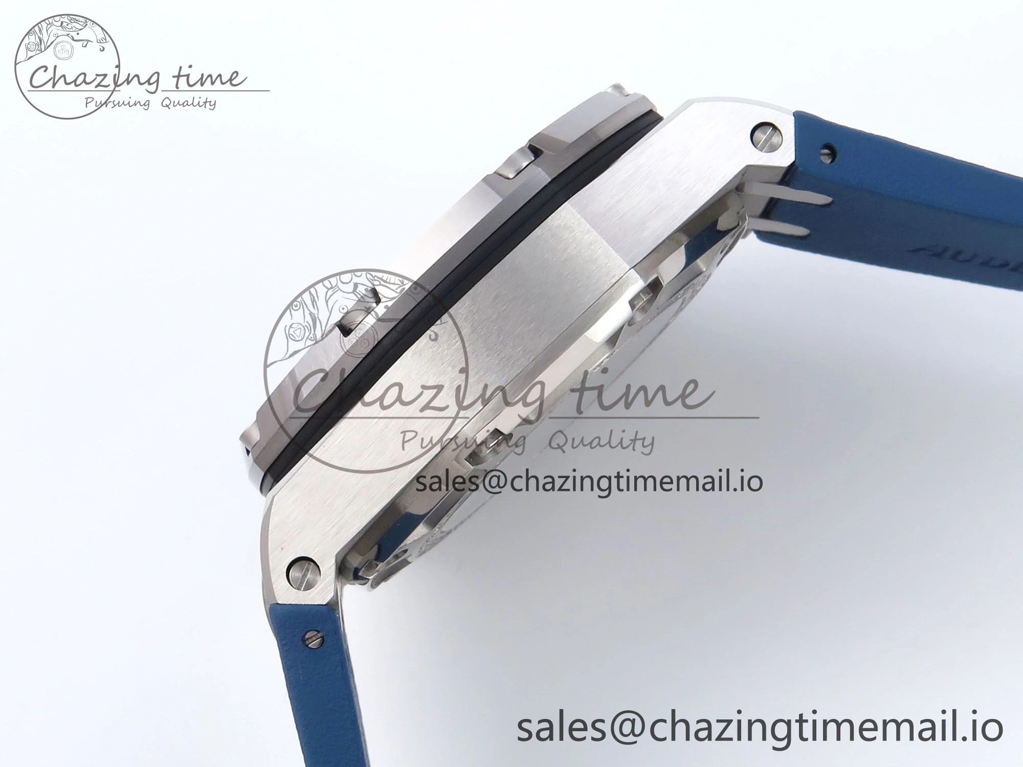 Royal Oak Offshore Schumacher SS TKF Best Edition Gray Blue Dial on Blue Rubber Strap A3126