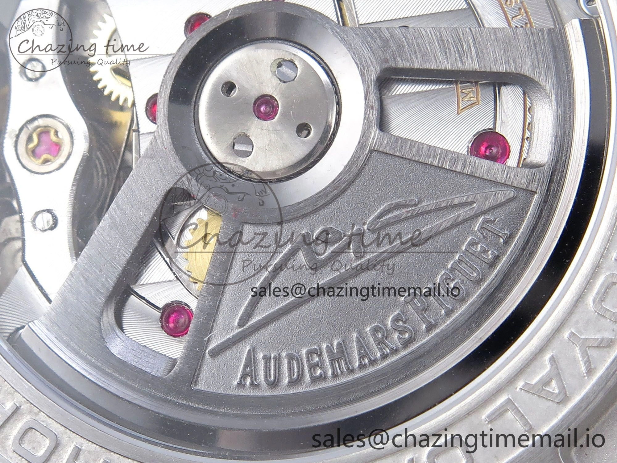 Royal Oak Offshore Schumacher SS TKF Best Edition Gray Blue Dial on Blue Rubber Strap A3126