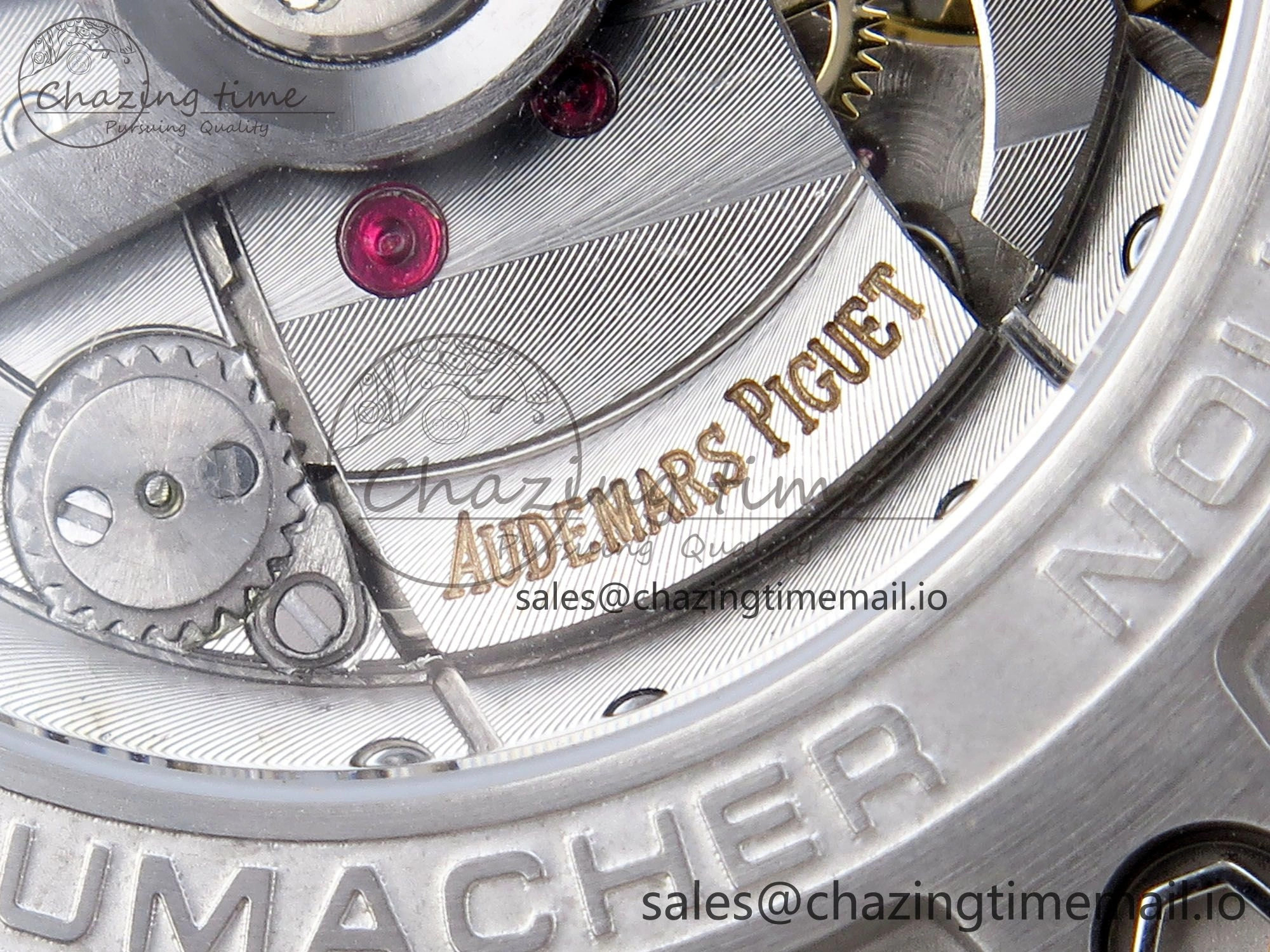 Royal Oak Offshore Schumacher SS TKF Best Edition Gray Blue Dial on Blue Rubber Strap A3126